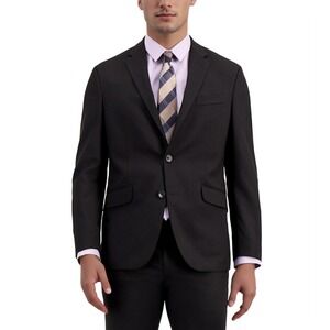 Kenneth Cole‎ Reaction Sport Coat Mens 48R Black Techni-Cole Blazer Suit Jacket